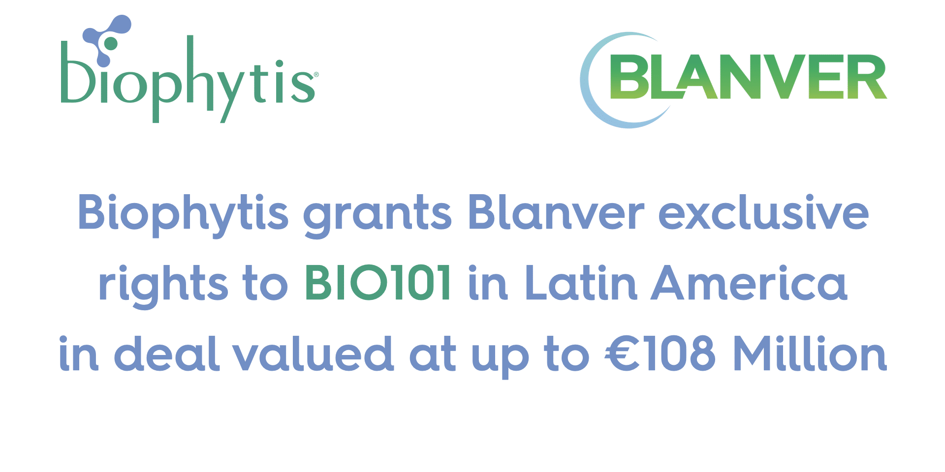 Biophytis grants Blanver exclusive rights to BIO101 in Latin America in deal valued at up to €108 Million